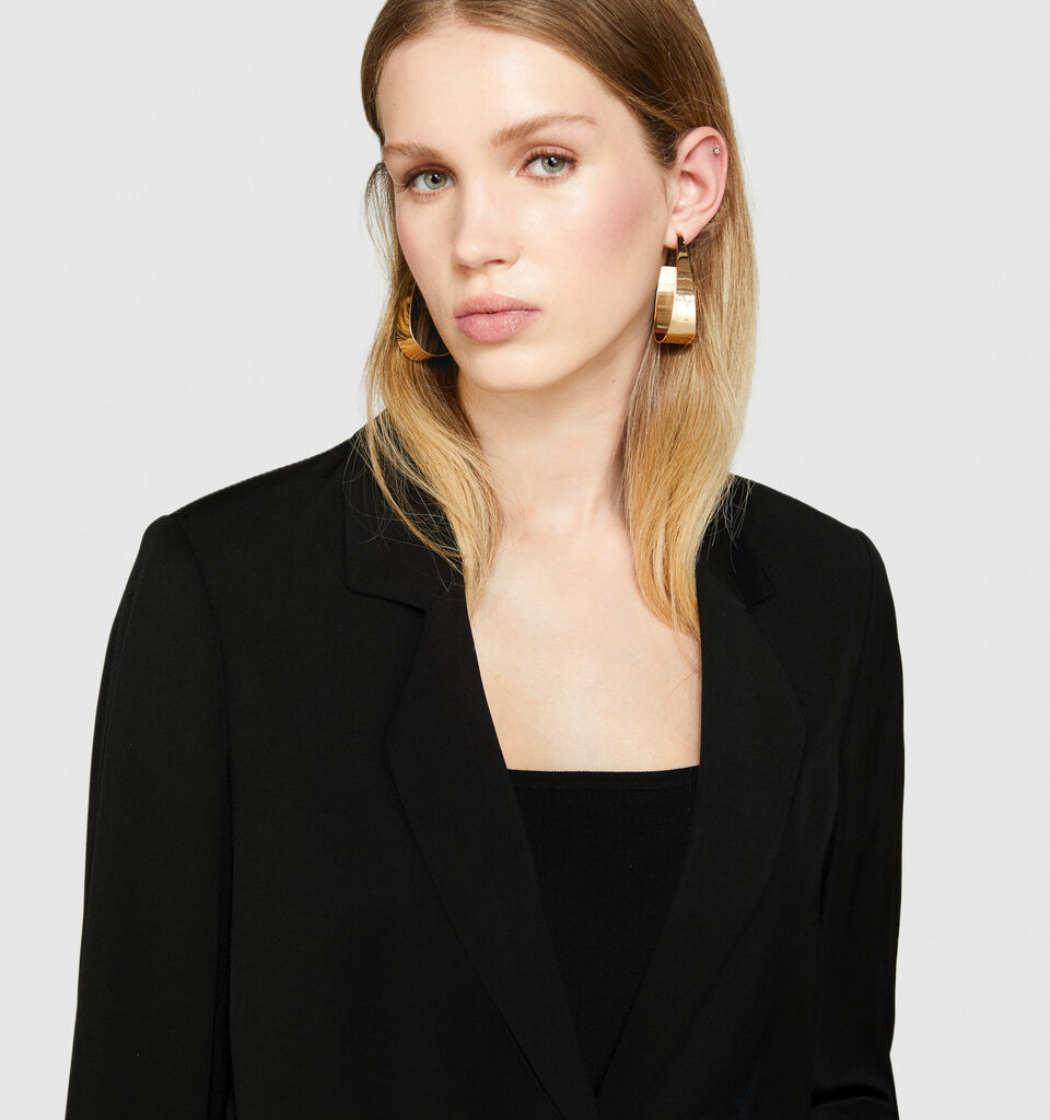 Single-breasted blazer - women's blazers - Black | Sisley image number 5